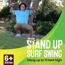 Swurfer TreeSkate Skateboard Swing, Outdoor Stand Up Surf Swing, Holds Up to 200 lbs, Ages 6 and Up, Adjustable Handles, Grip Tape, Kids Outdoor Play Equipment for Children and Adults (Waves) by TinyTreasures Baby Boutique