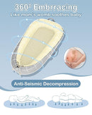 Baby Lounger - Infant Lounger for Newborn 0–26 Months, Waterproof Inner Cover and Pure Cotton Breathable Baby Nest Cover, Newborn Lounger for Baby Boys & Girls, Portable Lounger for Home and Travel by TinyTreasures Baby Boutique