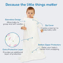 TotAha Sleep Sack 6-12-15 Months 3-Pack, Stretchy, Buttery Soft, Swaddle Transition Sleeping Bag, 2-Way Safe Zippers, Silky Comfort Baby Wearable Blanket for girl boy 0.5 TOG by TinyTreasures Baby Boutique