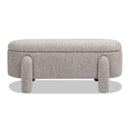 Hugo - Oval Fully Upholstered Storage Bench by HouseOfZazla