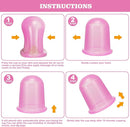 Silicone Cupping Therapy Set - Cupping Kit for Massage Therapy - Cellulite Remover Cupping Set - Anti Cellulite Cup Massager, Vacuum Suction Massage Cups for Cellulite Reduction by CozyNest Decor