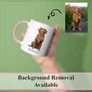 Personalized Mother's Day Coffee Mug, Custom Mum Photo Text 11 Oz Ceramic Mug, Customized Mom Gift Idea Picture Name Cup, Taza Cafe Personalizadas Fotos, Cute Gifts Mom Women Dad Men, Pink by TinyTreasures Baby Boutique