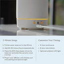 Vitruvi Stone Diffuser, Ceramic Ultrasonic Essential Oil Diffuser for Aromatherapy | Ceramic Diffuser, Diffusers for Home, Oil Diffuser, Housewarming Gift | White, 90ml Capacity by TinyTreasures Baby Boutique