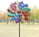 Yard Garden Wind Spinners - Large Outdoor Wind Spinners with Metal Stake, Yard Art Lawn Garden Decor (24" W x 84" H) by GreenHaven Gardens