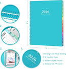 2026 Monthly Planner/Calendar - 2026 Planner, JAN 2026-DEC 2026, 12-Month Planner with Colorful Tabs, 2026 Calendar Planner for Daily Organizing - Waterproof Cover (8" x10", Monthly Pages & Notes, Blue) by TinyTreasures Baby Boutique