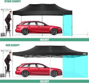 COBIZI 13x26 Pop Up Tent Heavy Duty Canopy with Removable Sidewalls Party Tent Outdoor Wedding Large Event Tent with Roller Bag for Garden Lawn Waterproof UPF 50+ Easy Up, Black (Framework Upgraded) by GreenHaven Gardens