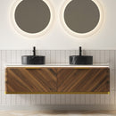 DIPA 60" Bathroom Vanity & Sinks, Floating Plywood Storage Cabinet