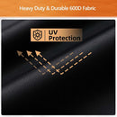 NOELIFE 24 Inch Tabletop Grill Cover for Cuisinart CGG-306/ CGG-059A/ CGG-059, Pit Boss 75275/ PB336GS/ PB100P1, Waterproof Outdoor BBQ Grilling Griddle Accessories, Black (Cover Only)