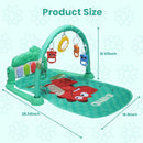 Baby Gyms Play Mat, Infant Toy Play Mat Activity Center, Baby Play Piano Mats with Music and Lights, Activity Padded for Babies Newborns and Toddlers Boys and Girls 0-12 Months, Green by TinyTreasures Baby Boutique