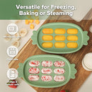 Haakaa Baby Popsicle Mold - Baby Food Maker & Breastmilk Teething Freezer Tray - BPA Free Silicone-Green by TinyTreasures Baby Boutique