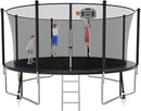 SKYUP Tranpoline 1500LBS 16 15 14 12 10 8 FT Tranpoline for 7-10 Kids and Adults, Windproof Outdoor Tranpoline with Enclosure Net, Basketball Hoop, Easy to Install & Last Long - ASTM Approved by TinyTreasures Baby Boutique