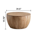 Vintage Style Barrel Coffee Table With Storage by HouseOfZazla