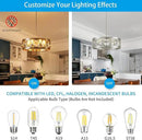 XINGQI 6-Light Modern Farmhouse Chandelier Brushed Nickel, 21.7'' Drum Ceiling Light Fixture for Living Dining Room Over Table with Round Metal Shade Pendant Lighting by CozyNest Decor