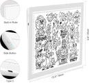 A4 Rechargeable Light Pad with Carry Bag, KOBAIBAN Wireless Magnetic Tracing Light Box, 5-Level Brightness LED Light Board, Cordless Battery Powered Light Drawing Table for DIY Diamond Painting(White) by TinyTreasures Baby Boutique