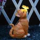 Cat Garden Figurines Outdoor Decor Solar Statue with LED Lights for Patio Lawn Yard Art Decoration Housewarming Garden Gift by CozyNest Decor