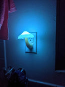 AUSAYE 3Pack Sensor LED Night Light Plug in Lamp Magic Mushroom Nightlight Cute Night Lights for Adults Kids Bedroom, Bathroom,Toilet,Hallway,Stairs,Kitchen Blue by TinyTreasures Baby Boutique