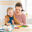 Paint Sticks for Kids 36 Colors, Quick Drying, Smooth, Non-Toxic and Washable Solid Tempera Paint Sticks with 120 PDF Coloring Pages and 30 Stickers, Toddler Art Supplies for Drawing by TinyTreasures Baby Boutique