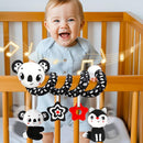 Black and White High Contrast Baby Toys - Sensory Infant Hanging Carseat & Stroller Toy for Newborns 0-6,6-12Months Perfect Easter Birthday & Baby Shower for Babies Boys Girls by TinyTreasures Baby Boutique