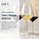 European Style Crystal, Stemmed Wine Glasses
