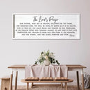 Our Father Prayer Bible Verse Framed Wall Art, 40''×15'' Rustic Religious Christian Lords Prayer Sign for God Jesus Christ Prayer, Horizontal Holy Inspirational Catholic Scripture Decor by CozyNest Decor