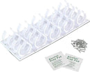 Simple Houseware Spice Gripper Clips Strips Cabinet Holder - 4 Strips, Holds 20 Jars, White by CozyNest Decor