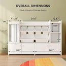 Treesland 55 Inch Large Kids Toy Storage Organizer, Kids Bookshelf Bookcase, Toy Storage Cabinet for Playroom, Bedroom Nursery by CozyNest Decor