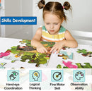 Jumbo Floor Puzzle for Kids, Large Jigsaw Puzzles 35 Piece for Kids Ages 3-5,Preschool Learning & Education Toys, Gifts for 4-8 Year Old Boys and Girls (Insect) by TinyTreasures Baby Boutique