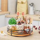 10" Lazy Susan Turntable Organizer - Wood Round Lazy Susan for Cabinet Kitchen Countertop Dining Table Pantry Cupboard Bathroom Coffee Bar Storage Home Decor by CozyNest Decor
