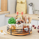 Wood Lazy Susan Turntable Organizer - 11" Round Wooden Lazy Susan for Cabinet Kitchen Countertop Dining Table Pantry Cupboard Bathroom Coffee Bar Spice Storage Home Decor by CozyNest Decor