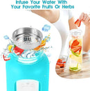 32 oz Glass Water Bottle with Straw - Motivational Time Marker & Silicone Sleeve - Reusable Tumbler Includes 2 Bamboo Lids & Fruit Infuser - 1 Pack by CozyNest Decor