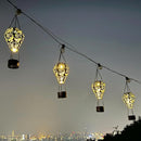 4-Pack Hummingbird Decor Hot Air Balloon Solar Lantern – Outdoor Decorative Hanging Light for Garden Yard Patio Porch Lawn and Pathway – Unique Housewarming, Birthday Gift for Women Mom Grandma by GreenHaven Gardens