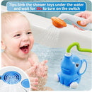 Baby Bath Shower Head Toys for Kids, Bath Toys for Infants with Elephant Water Pump for Kids 2-4, 3 Pack Wind-up Pool Toys for Kid, Bathtub Toys 18-24 Months Toddlers Boys Girls by TinyTreasures Baby Boutique