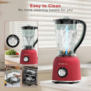 Professional Blender | 8-Cup Big Capacity | Powerful 25,000RPM Motor | Perfect for Smoothies, Shakes, and Frozen Drinks | BPA-Free & Dishwasher-Safe | Red by TinyTreasures Baby Boutique