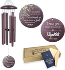 ASTARIN 36" Large Deep Tone Personalized Sympathy Wind Chimes, Memorial Wind Chime for Loss of Mother Father Loved One, Bereavement Gifts Decor Outdoor Patio Garden Graveyard by CozyNest Decor
