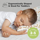 KeaBabies Toddler Pillow with Pillowcase, Jumbo 14X20 - Soft Organic Cotton Toddler Pillows for Sleeping - Machine Washable - Perfect for Travel, Toddler Bed Set (Wild Count) by TinyTreasures Baby Boutique