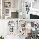 Towel Rack Wall Mounted - Space-Saving Design for Small Bathrooms - Versatile Organizer for Towels, Blankets, and More - Ideal for RVs and Hotels by CozyNest Decor