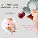 Baby Fruit Food Feeder - Silicone Nibble Tray Combo - Breastmilk Popsicle Mold for Cooling Relief, BPA Free Mesh Feeder for Infant Self Feeding (Claw Blue + Pineapple) by TinyTreasures Baby Boutique