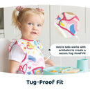 Tiny Twinkle Mess Proof Baby Bib - Waterproof & Lightweight Baby-Led Weaning Apron | 100% Recycled Polyester, Easy Clean & Machine Washable (Space, Small 6-24 Months) by TinyTreasures Baby Boutique