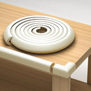 Furniture Edge and Corner Guards | 20.4ft Protective Foam Cushion | 18ft Bumper 8 Adhesive Childsafe Corners | Baby Child Proofing Set NonToxic and Safe for Table, Fireplace, Countertop | White by TinyTreasures Baby Boutique