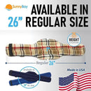 SunnyBay Microwave Heating Pad, Microwavable Heated Neck and Shoulder Wrap, Moist and Weighted Hands-Free Beanbag Pack with Wide Neck Coverage, 2.5 lbs, 26 Inches Long-Length, Made in USA, London by CozyNest Decor