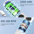 Electric Toilet Brush, HKFIF Toilet Brush with Holder, 360 Degree Powerful Cleaning Easily Eliminate Stains and Residue, 2 Speeds Rechargeable Motorized Toilet Scrubber by CozyNest Decor