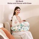 Momcozy Pioneering Safety Fence Nursing Pillow for Breastfeeding- Wider Feeding Pillows for More Support for Mom & Baby- Easier Nursing & Hand Free- Fit for All, Removable Cotton Cover by TinyTreasures Baby Boutique