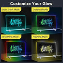 LED Note Board with 7 Colors, Includes Adapter, 13"x10" Led Drawing Board for Kids, Light Up Dry Erase Boards with 7 Markers, Soft Cloth, Hanging Chain, Holiday Trend Gift by TinyTreasures Baby Boutique
