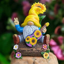 Spring & Summer-Themed Garden Statues – Adorable Outdoor Decor for Lawn, Patio & Porch (Bloom with Joy Sunflower Gnome 10" Garden Statue Figurine with Guitar, Spring and Summer Home Decoration) by GreenHaven Gardens