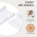 Fun Memories Picture Ledge Shelf for Wall, 36 inch Pine Wood Nursery Book Shelves Set of 2- Wall Book Shelves for Kids Room, Home Decor - Kitchen Spice-White by TinyTreasures Baby Boutique