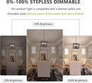 ANKYLHUA Black Chandelier,6-Lights Ceiling Light Fixture E12,Adjustable Hight Pendant Lights Kitchen Island,Chandeliers for Dining Room Bedroom,Entryway,Foyer by CozyNest Decor