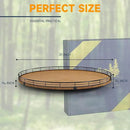 Farmhouse Oak 21" Lazy Susan Turntable Organizer for Cabinet, Round Wooden Lazy Susan Organization and Storage for Dining Table, Pantry, Kitchen, Countertop, Cupboard,Home Decor, Walnut (21) by CozyNest Decor