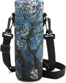 RICHEN Neoprene Water Bottle Carrier Bag with Adjustable Shoulder Strap,Insulated Water Bottle Cover for Stainless Steel/Glass/Plastic Bottles by TinyTreasures Baby Boutique