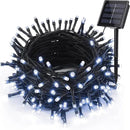 Solar Christmas Lights Outdoor, 33ft 100 LED Solar Fairy String Lights 8 Modes Waterproof Xmas Lights for Garden, Patio, Home, Party, Wedding, Holiday, Tree, Bush, Wreath, Outdoor Decor (White) by GreenHaven Gardens
