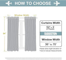ChrisDowa Grommet Room Darkening Curtains for Bedroom and Living Room - 2 Panels Set Thermal Insulated Blackout Curtains (Dark Grey, 52W x 54L) by CozyNest Decor